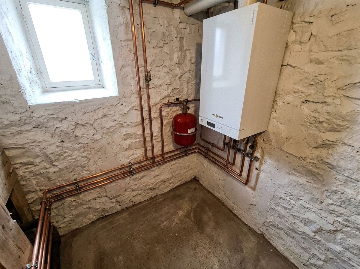 Après : chaudière murale à condensation Viessmann neuve